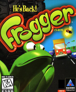 Box artwork for Frogger He's Back!.