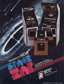Box artwork for Space Zap.