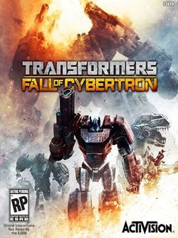Box artwork for Transformers: Fall of Cybertron.