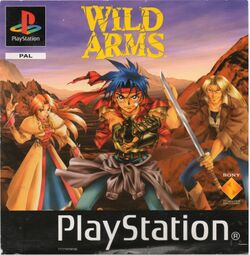 Box artwork for Wild Arms.