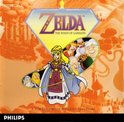 Box artwork for Zelda: The Wand of Gamelon.