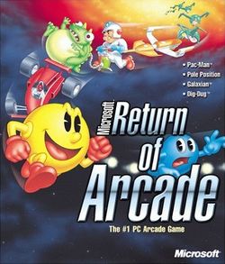Box artwork for Microsoft Return of Arcade.