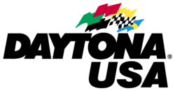 The logo for Daytona USA.