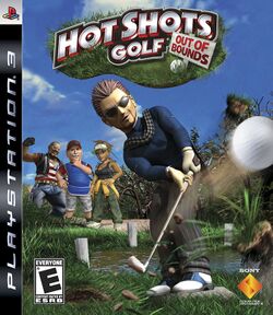 Box artwork for Hot Shots Golf: Out of Bounds.