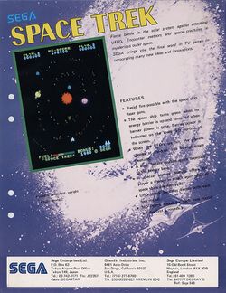 Box artwork for Space Trek.