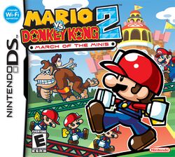 Box artwork for Mario vs. Donkey Kong 2: March of the Minis.