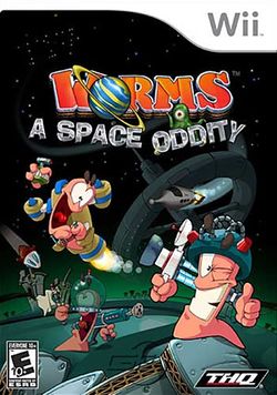 Box artwork for Worms: A Space Oddity.
