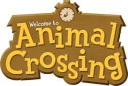 The logo for Animal Crossing.