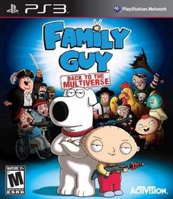 Box artwork for Family Guy: Back to the Multiverse.