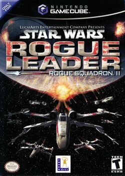 Box artwork for Star Wars Rogue Squadron II: Rogue Leader.