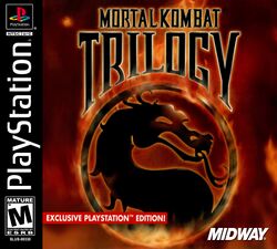 Box artwork for Mortal Kombat Trilogy.