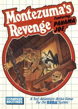 Box artwork for Montezuma's Revenge.
