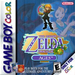 Box artwork for The Legend of Zelda: Oracle of Ages.
