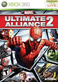 Box artwork for Marvel Ultimate Alliance 2.