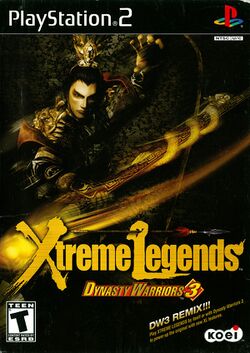 Box artwork for Dynasty Warriors 3: Xtreme Legends.