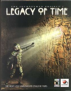Box artwork for The Journeyman Project 3: Legacy of Time.