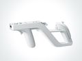 Wii Zapper is a holster for the Wii controller & Nunchaku and will be packaged with a piece of software.