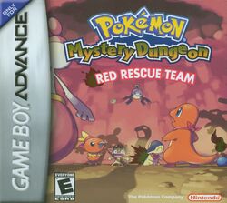 Box artwork for Pokémon Mystery Dungeon: Blue Rescue Team Pokémon Mystery Dungeon: Red Rescue Team.