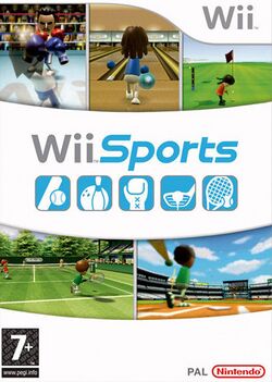 Box artwork for Wii Sports.