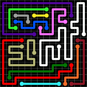 Flow Free Jumbo Pack Grid 14x14 Level 13.png