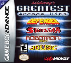 Box artwork for Midway's Greatest Arcade Hits.