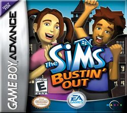 Box artwork for The Sims: Bustin' Out.