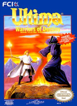 Box artwork for Ultima V: Warriors of Destiny.