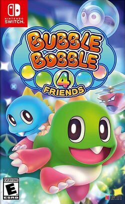Box artwork for Bubble Bobble 4 Friends.