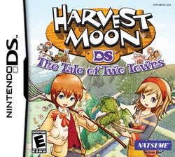 Box artwork for Harvest Moon: The Tale of Two Towns.