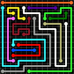 Flow Free Jumbo Pack Grid 14x14 Level 11.png