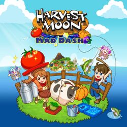 Box artwork for Harvest Moon: Mad Dash.