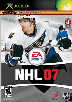 Box artwork for NHL 07.