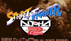 Box artwork for Street Fighter Alpha 2.