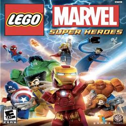Box artwork for LEGO Marvel Super Heroes.