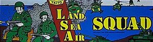 Land Sea Air Squad marquee