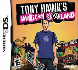 Box artwork for Tony Hawk's American Sk8land.