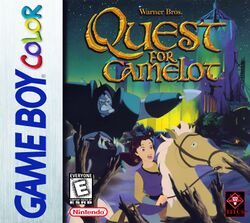 Box artwork for Quest for Camelot.