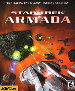Box artwork for Star Trek: Armada.