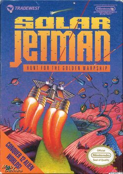 Box artwork for Solar Jetman: Hunt for the Golden Warpship.
