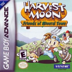 Box artwork for Harvest Moon: Friends of Mineral Town.