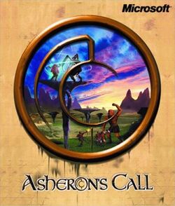 Box artwork for Asheron's Call.