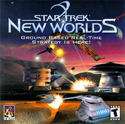 Box artwork for Star Trek: New Worlds.