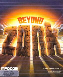 Box artwork for Beyond Zork.