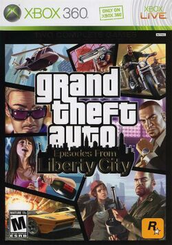 Box artwork for Grand Theft Auto: Episodes from Liberty City.