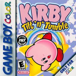 Box artwork for Kirby Tilt 'n' Tumble.