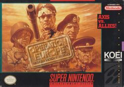 Box artwork for Operation Europe: Path to Victory.