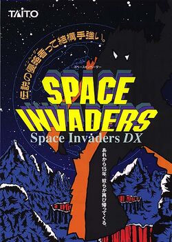 Box artwork for Space Invaders DX.