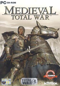 Box artwork for Medieval: Total War.