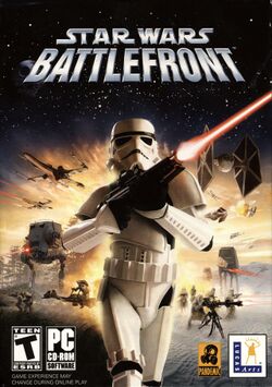 Box artwork for Star Wars: Battlefront.