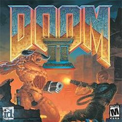 Box artwork for Doom II: Hell on Earth.